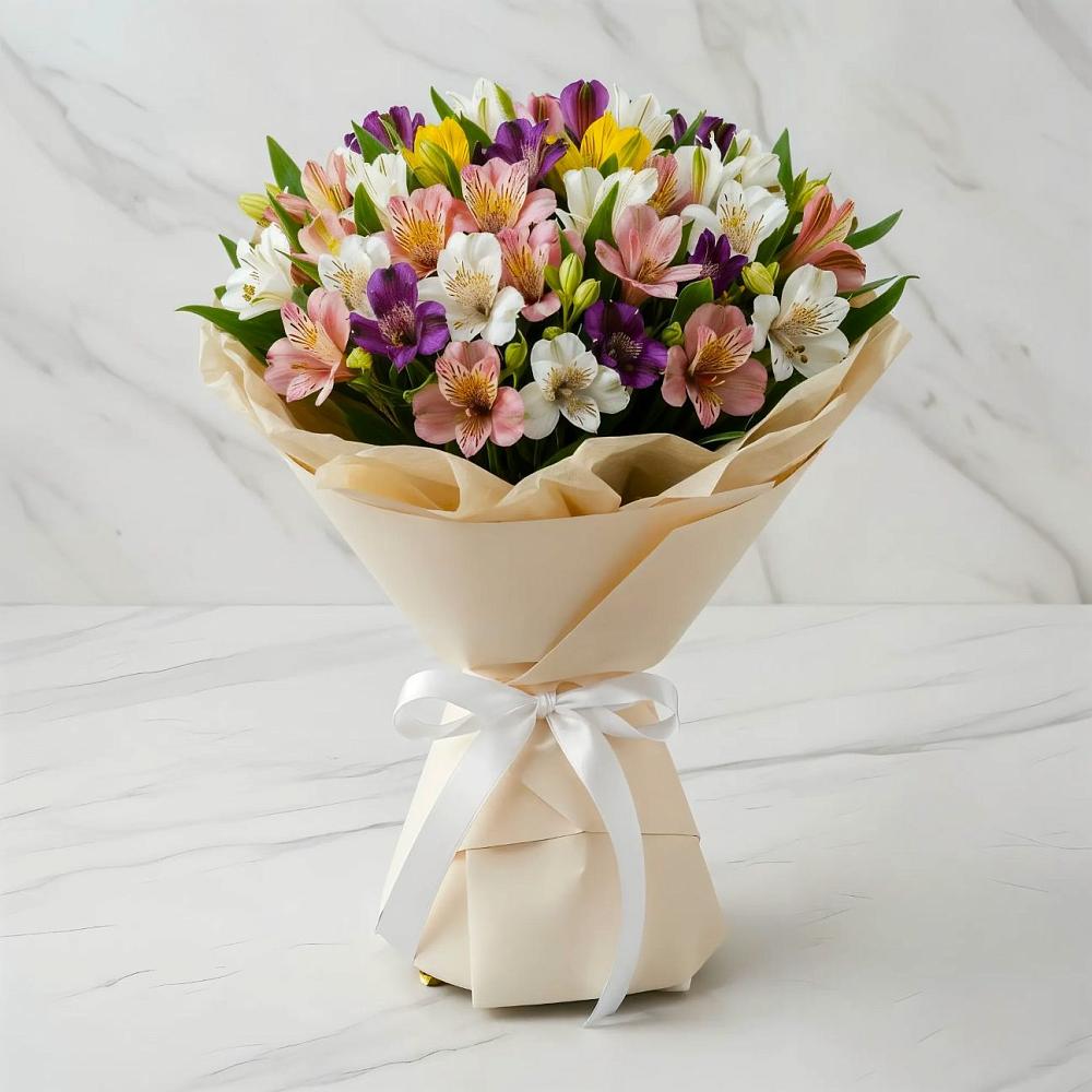 Букет цветов из: Альстромерии в Анциферово