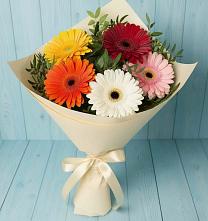 Букет цветов из:  Герберы #REPLACE_PRED# Анциферово