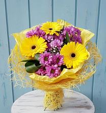 Букет цветов из:  Хризантемы и Герберы в Анциферово