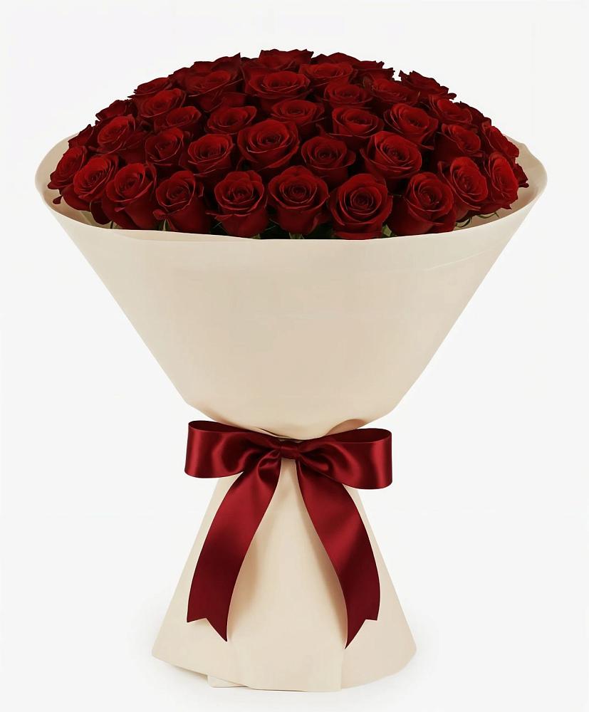 Букет 101 Бордовая роза Блэк Бакарра в Анциферово