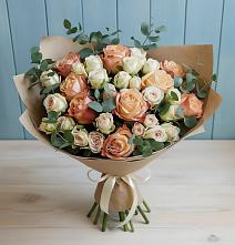 Букет цветов из:  Альстромерии и Розы в Анциферово
